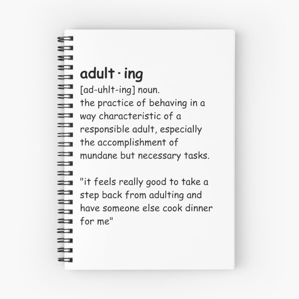 Item preview, adulting defintion designed and sold by techiedorm.