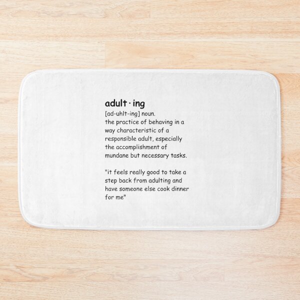 Item preview, adulting defintion designed and sold by techiedorm.