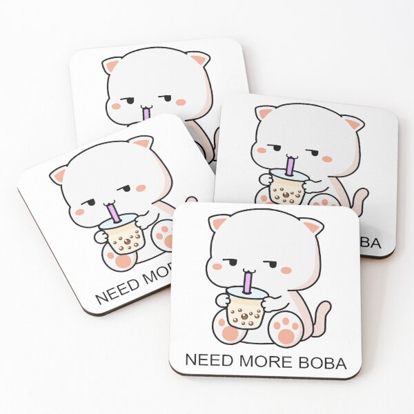Item preview, Kitty Needs More Boba! designed and sold by SirBobalot.