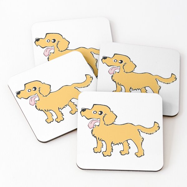 Item preview, Golden Retriever - Light Golden (Full Body) WHITE BG designed and sold by TheChicken.