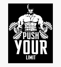 Roronoa Zoro Train Hard And Push Your Limit Photographic Print