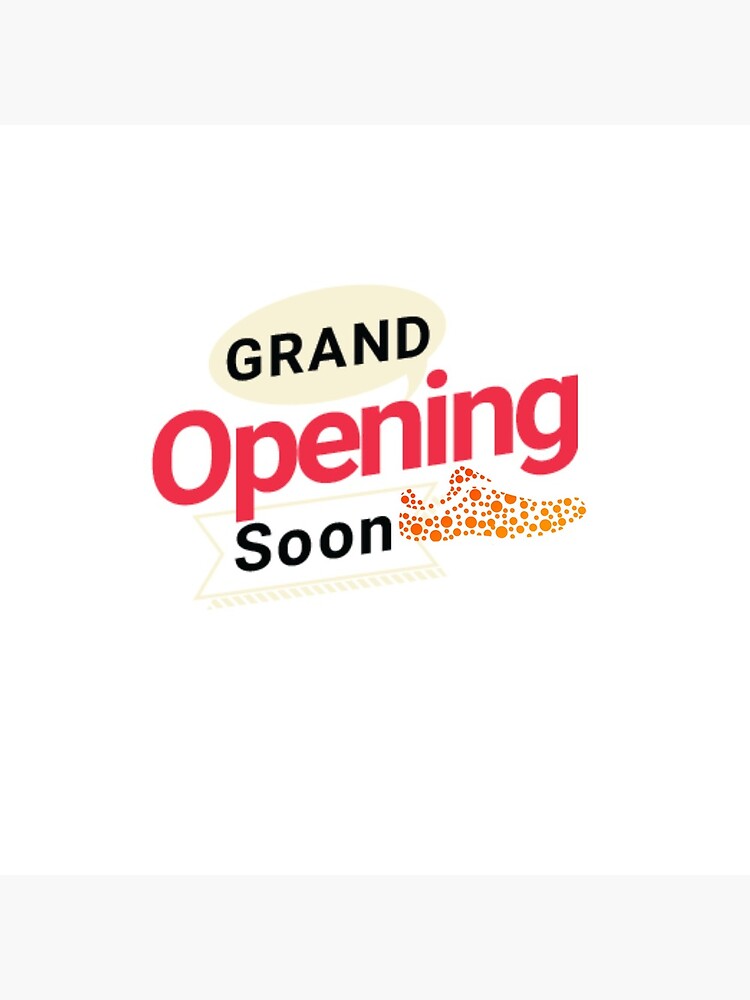 Grand Opening Logo Greeting Card By Vinod15 Redbubble