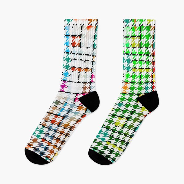 Item preview, Houndstooth Colourful Abstract Modern Art Pattern designed and sold by MarkUK97.