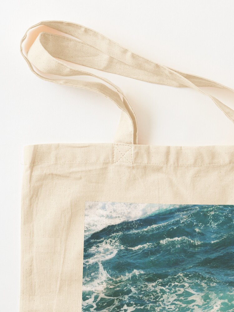 Alternate view of Blue Ocean Waves Tote Bag