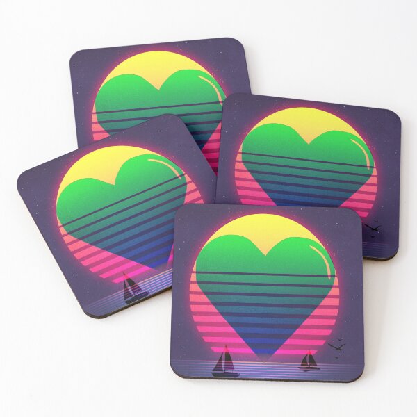 Item preview, Retro California Sunset Love designed and sold by EightWinds.