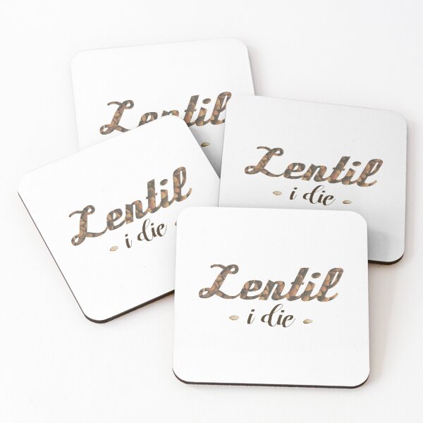Item preview, Lentil I Die Pun Vegan Vegetarian Funny designed and sold by yellowpomelo.