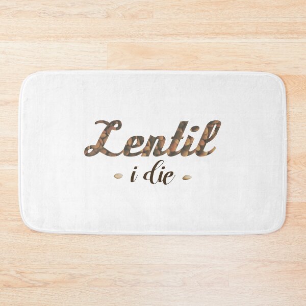 Item preview, Lentil I Die Pun Vegan Vegetarian Funny designed and sold by yellowpomelo.