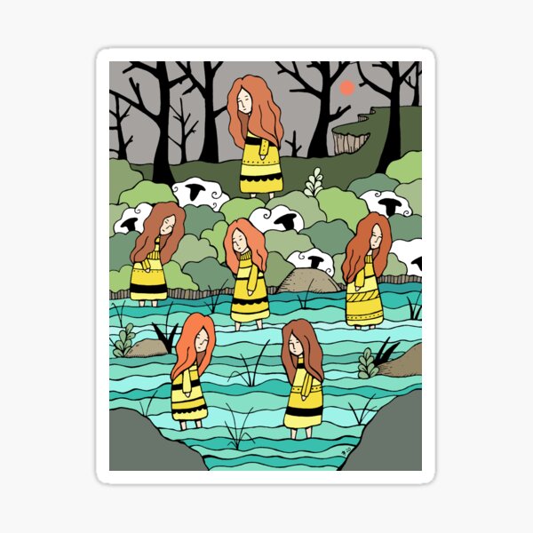 The Water Lovers Sticker