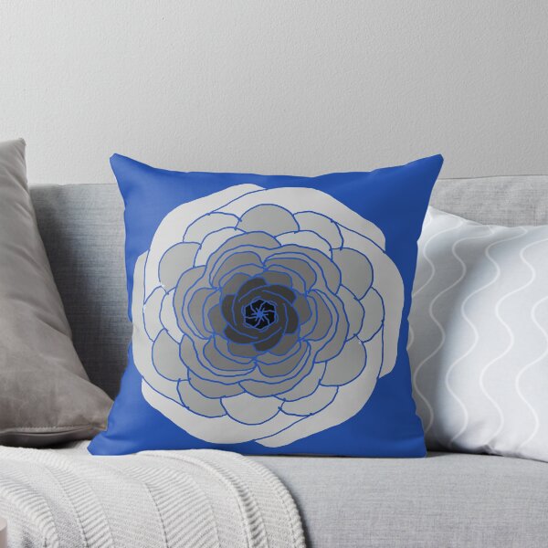 Item preview, Grey Flower in Blue designed and sold by KExpressions.