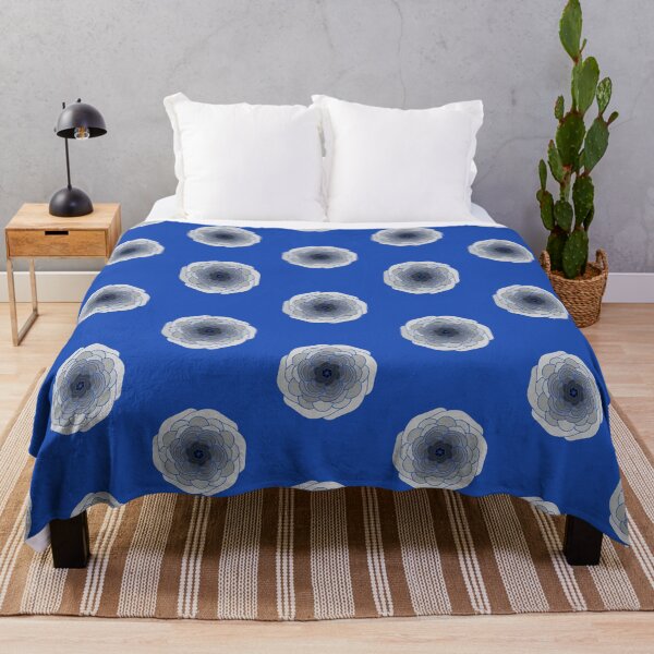 Item preview, Grey Flower in Blue designed and sold by KExpressions.