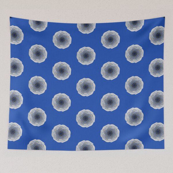 Item preview, Grey Flower in Blue designed and sold by KExpressions.