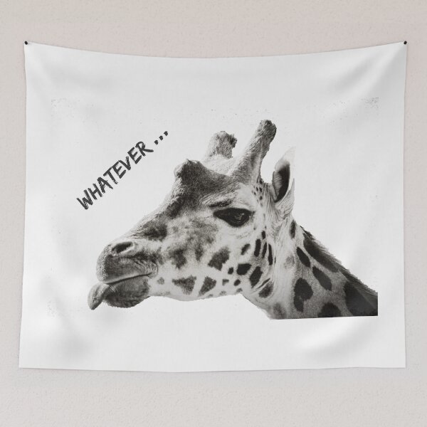 Item preview, Whatever ... - A Goofy Geeky Giraffe Portrait designed and sold by gphotobox.