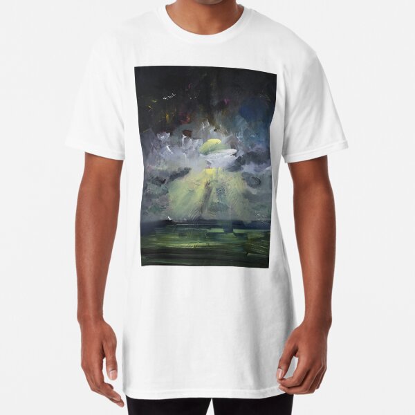 Abstract Landscape Storm 297 Long T-Shirt