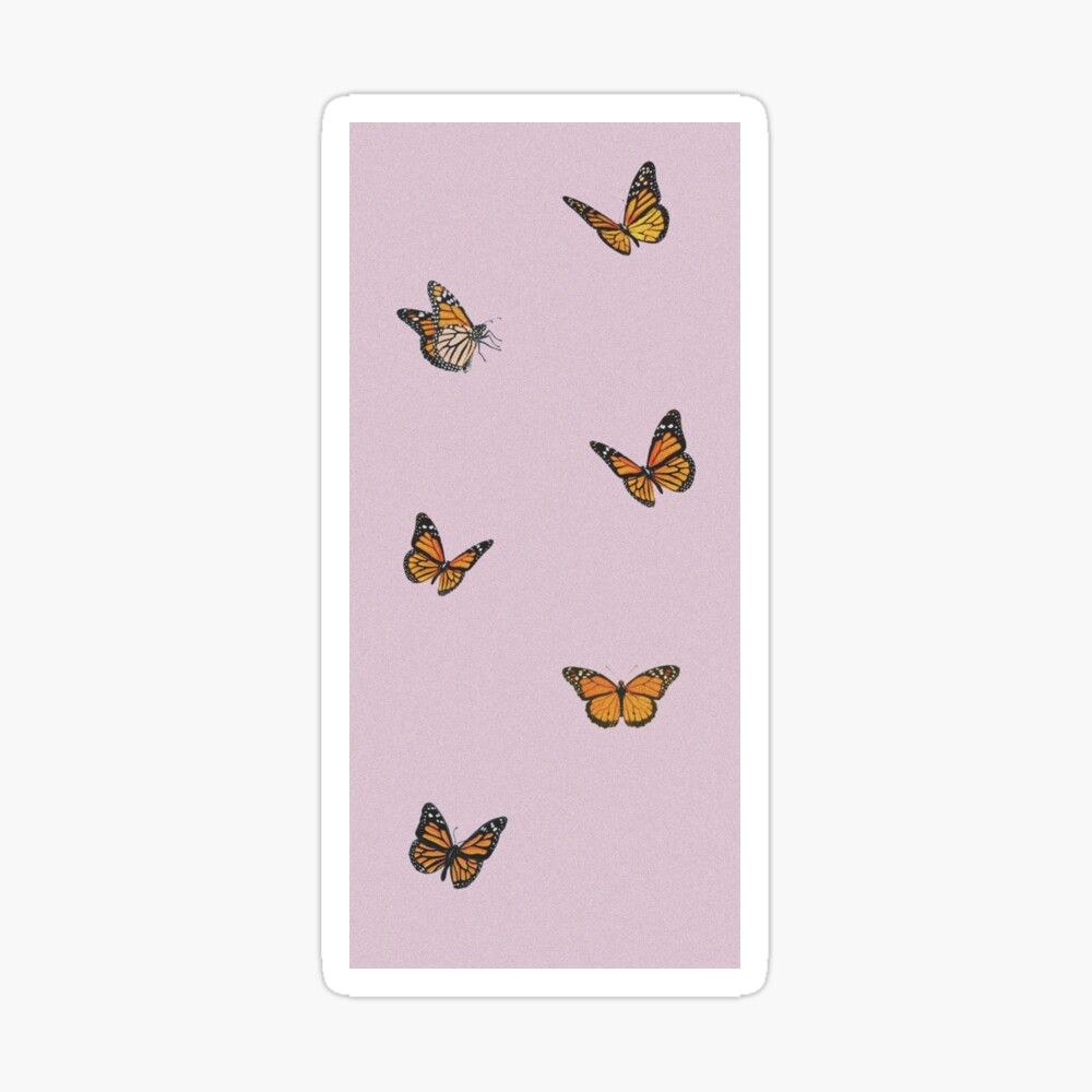 Purple Butterfly Wallpaper Greeting Card By Idkbrb Redbubble