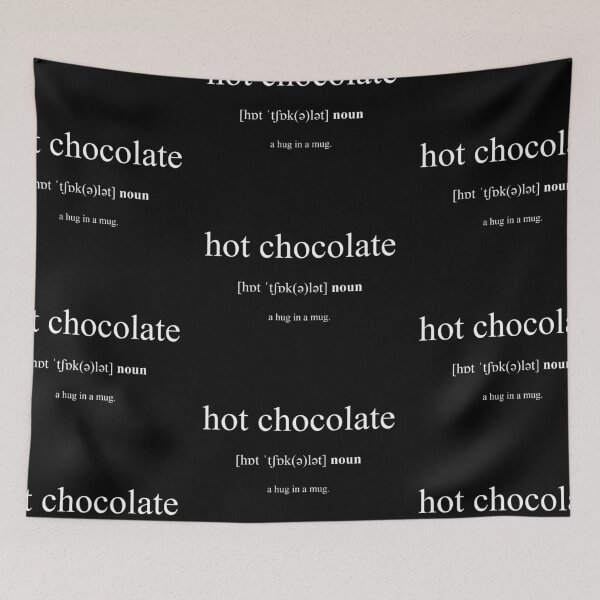 Item preview, Hot Chocolate Definition Dictionary Black Edition designed and sold by Designschmiede.