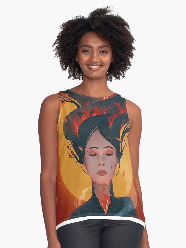 Item preview, Sleeveless Top designed and sold by anniko-story.