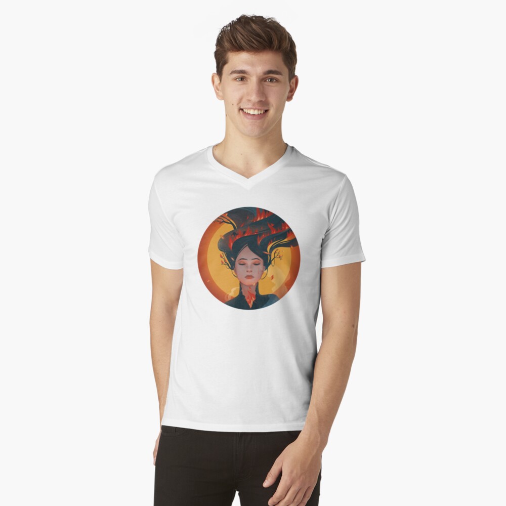 Item preview, V-Neck T-Shirt designed and sold by anniko-story.