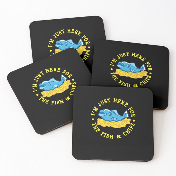 Item preview, I'm Just Here For The Fish & Chips Funny T-Shirt designed and sold by Gerald Waters.
