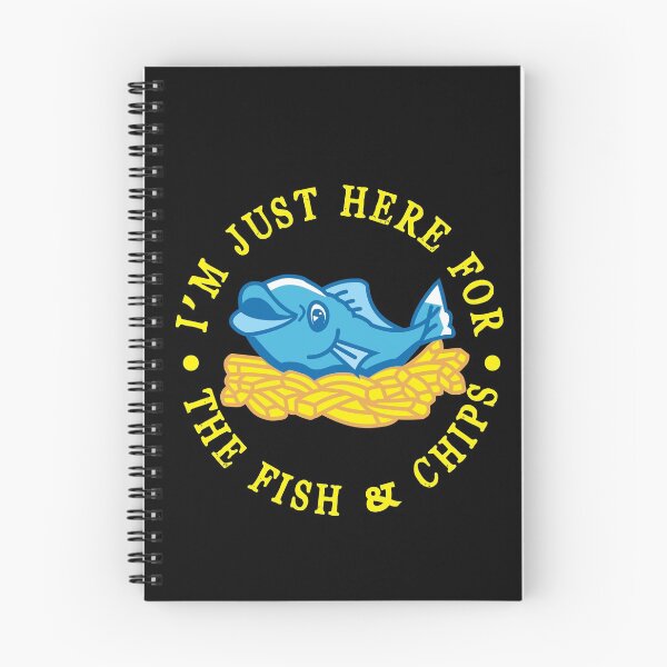 Item preview, I'm Just Here For The Fish & Chips Funny T-Shirt designed and sold by Gerald Waters.