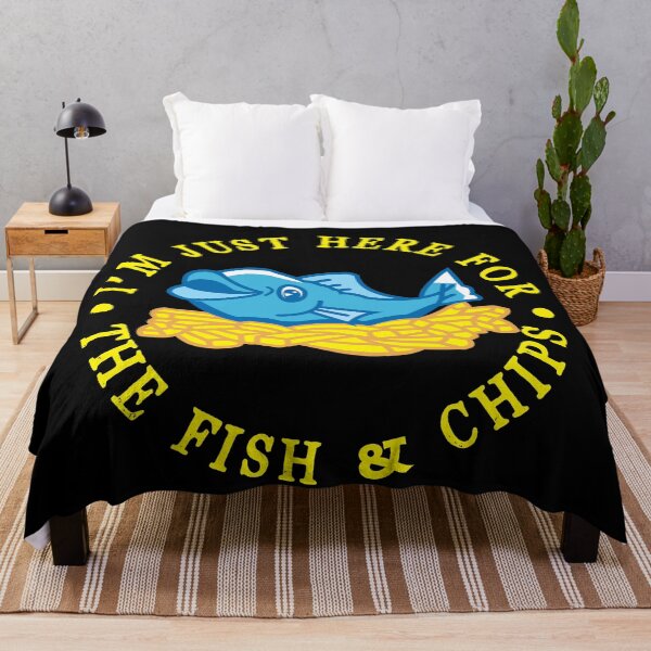 Item preview, I'm Just Here For The Fish & Chips Funny T-Shirt designed and sold by Gerald Waters.
