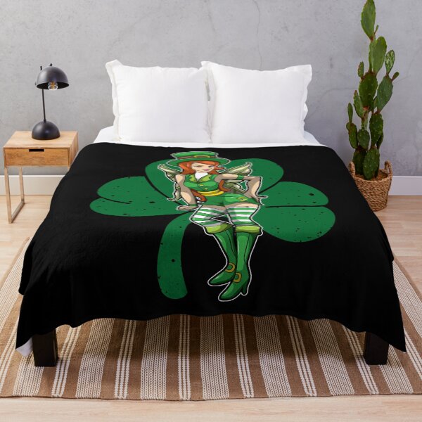 Item preview, Green Fairy With Cloverleaf - Irish Beauty designed and sold by anziehend.