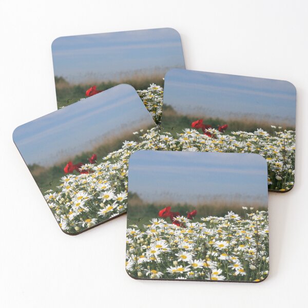 Item preview, chamomile flowers field in spring designed and sold by goceris.