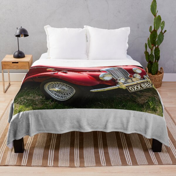 Item preview, The front of a red 1954 MG TF on display at a car show designed and sold by Graham Cornall.