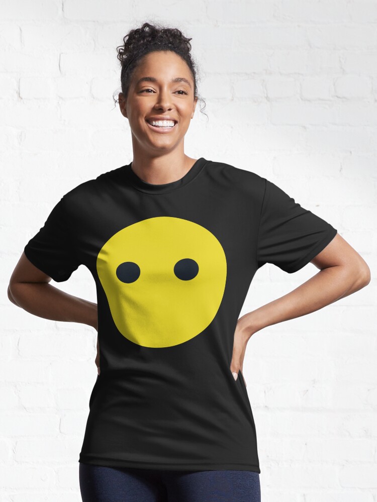 Blank Mouthless Face, Silent Smiley, No Mouth, Emoticon, Cute and Funny  Emoji | Active T-Shirt