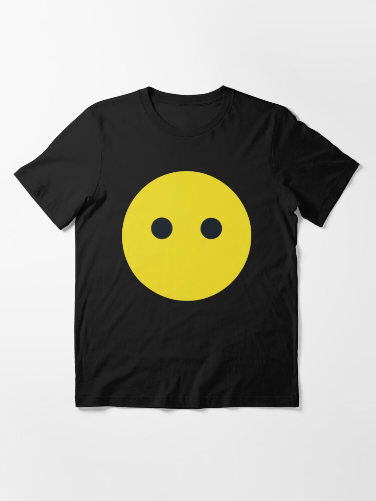 Blank Mouthless Face, Silent Smiley, No Mouth, Emoticon, Cute and Funny  Emoji | Essential T-Shirt