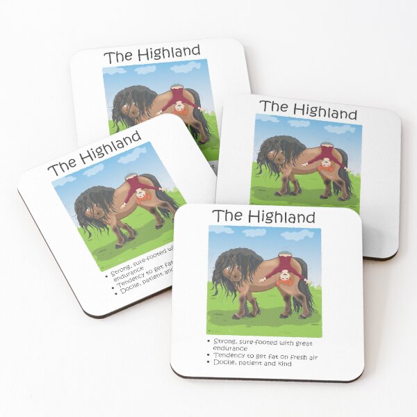 Item preview, Characteristics of the Highland pony - Dun designed and sold by annafkane.