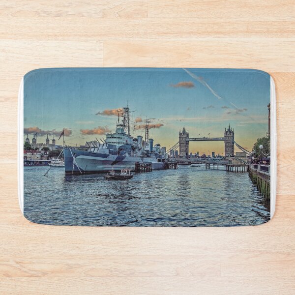 Item preview, #321 HMS Belfast and Tower bridge in London designed and sold by phutball.