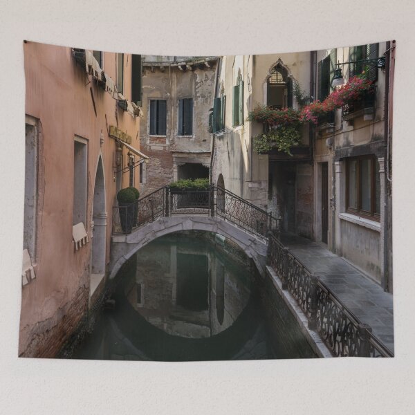 Item preview, Classic Venetian - Reflecting on Rio de San Zanivoro Canal and a Dainty Bridge designed and sold by Georgia Mizuleva.