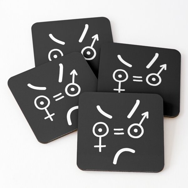 Item preview, Gender equality and angry face symbols designed and sold by Catcrea.