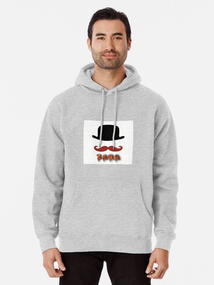 zara mens grey hoodie