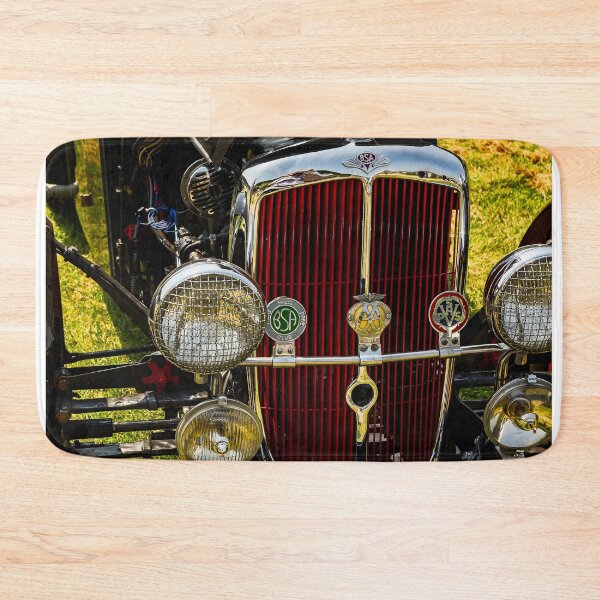 Item preview, The front of a 1935 BSA Scout on display at a car show designed and sold by Graham Cornall.