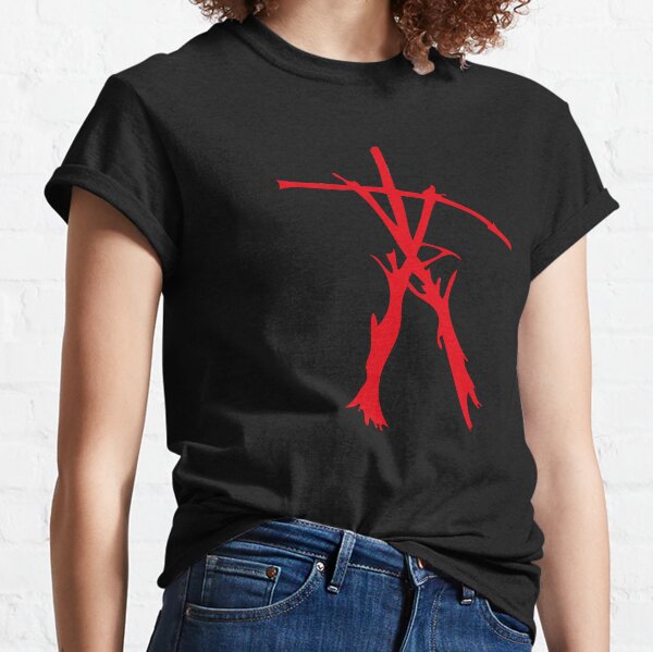 The Blair Witch stick figures wood red symbol horror movie 2000s classic scary forest Classic T-Shirt