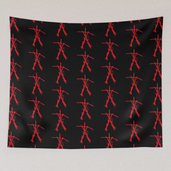 Item preview, The Blair Witch stick figures wood red symbol horror movie 2000s classic scary forest designed and sold by frikybomb.