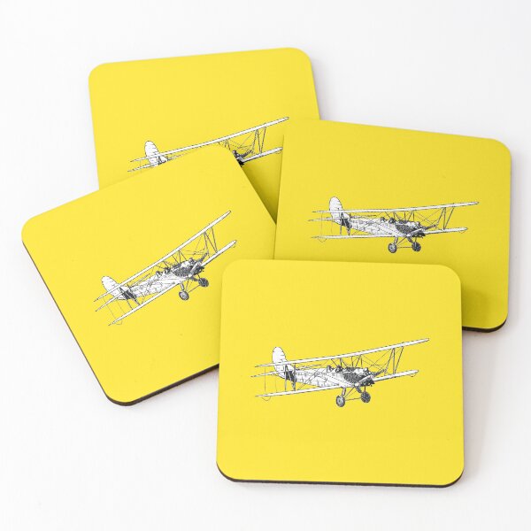 Item preview, Drawing of white biplane designed and sold by StefanAlfonso.