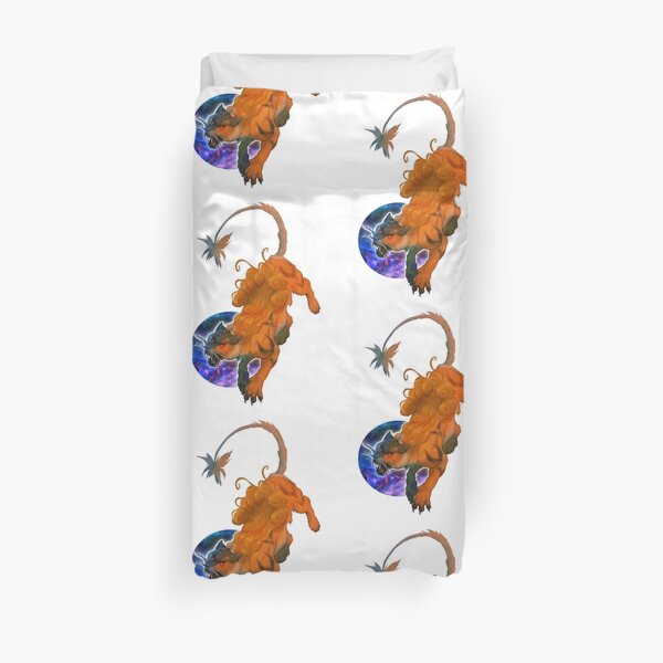 Zodiac tiger Duvet Cover