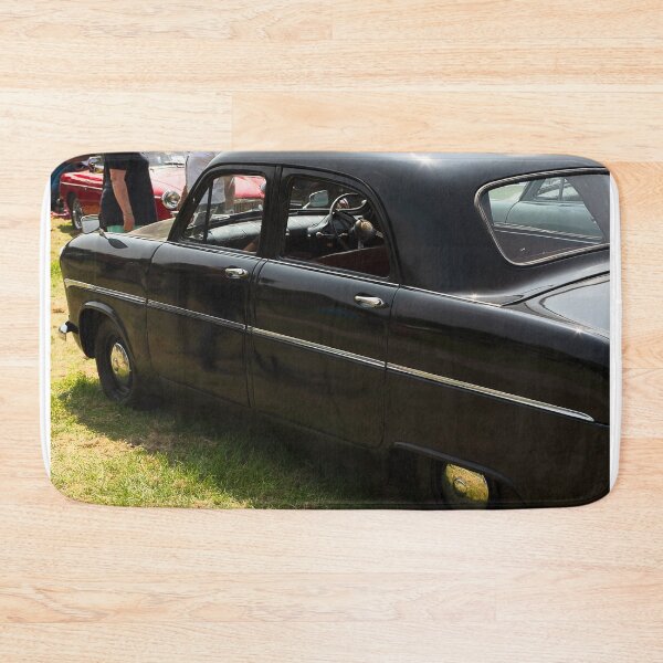 Item preview, The side of a black 1955 Ford Consul on display at a car show designed and sold by Graham Cornall.