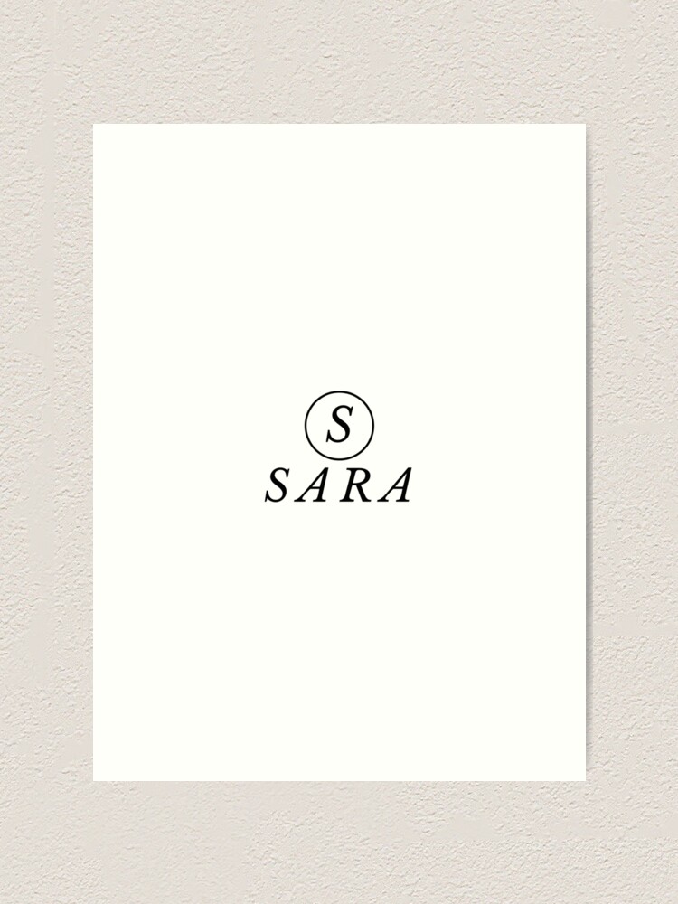 Sara Name Design Art Print By Danyc Redbubble