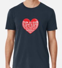 Love Archers Dum Di Dum Heart Design Radio Premium T-Shirt