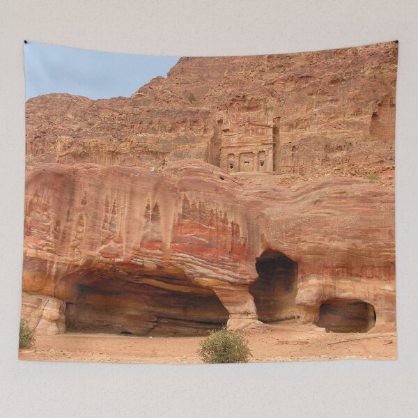 Item preview, Rock Face Carved Temple Facade, Petra, Jordan designed and sold by worldways.