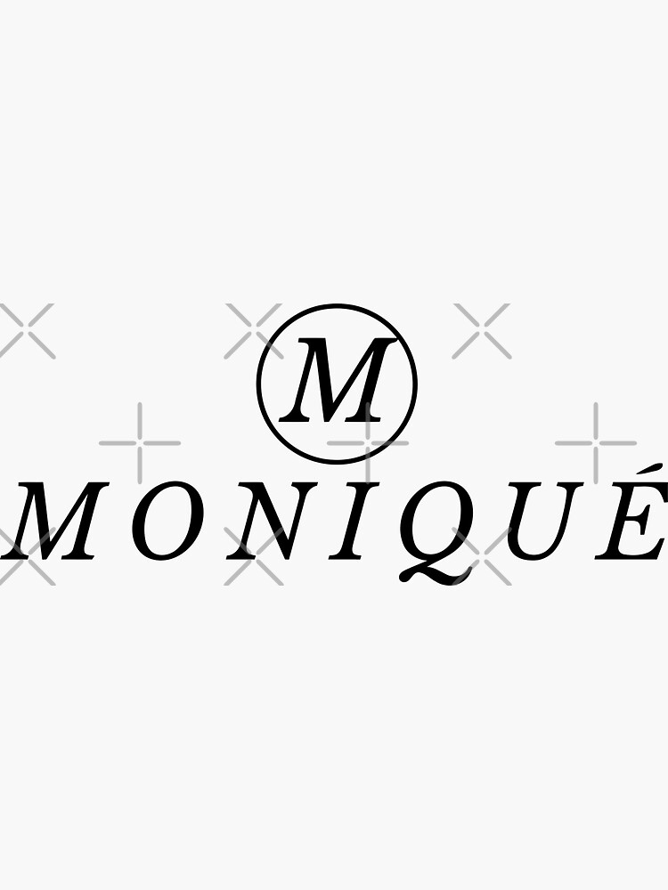 monique-name-deisgn-sticker-for-sale-by-danyc88-redbubble