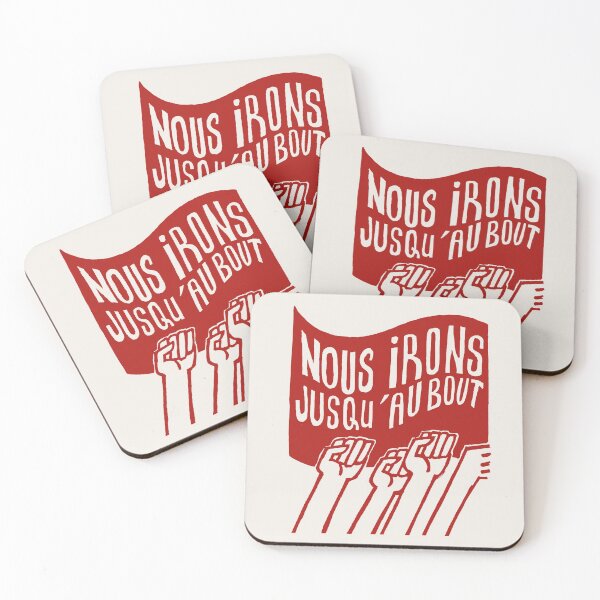 Item preview, ! Paris Revolt, May 68: 'NOUS IRONS JUSQU'AU BOUT': The Original Brick Red on Bone Grey ! designed and sold by Day Chapman.