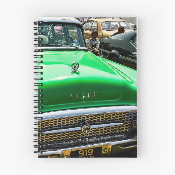 Item preview, The front of a green 1955 Buik Roadmaster on display at a car show designed and sold by Graham Cornall.