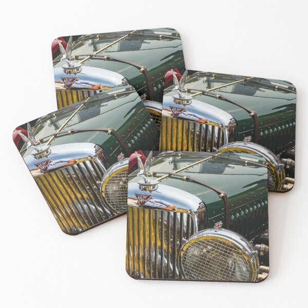 Item preview, The front of a green 1940s Alvis roadster on display at a car show designed and sold by Graham Cornall.