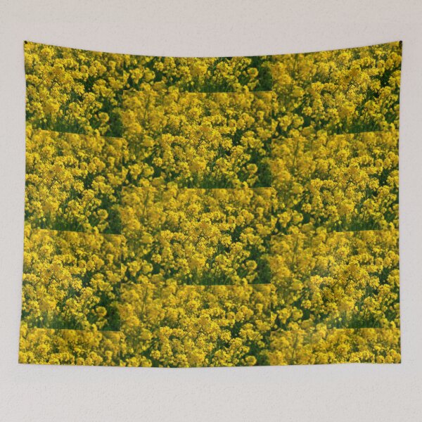 Item preview, Happy Golden Yellow Rapeseed Flowers designed and sold by Tezoodle Art.