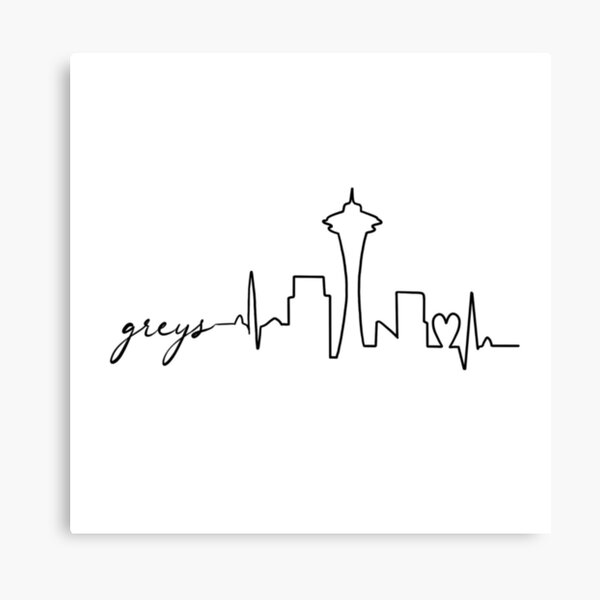 Greys Anatomie Herzschlag Leinwanddruck Von Michalsaitowitz Redbubble