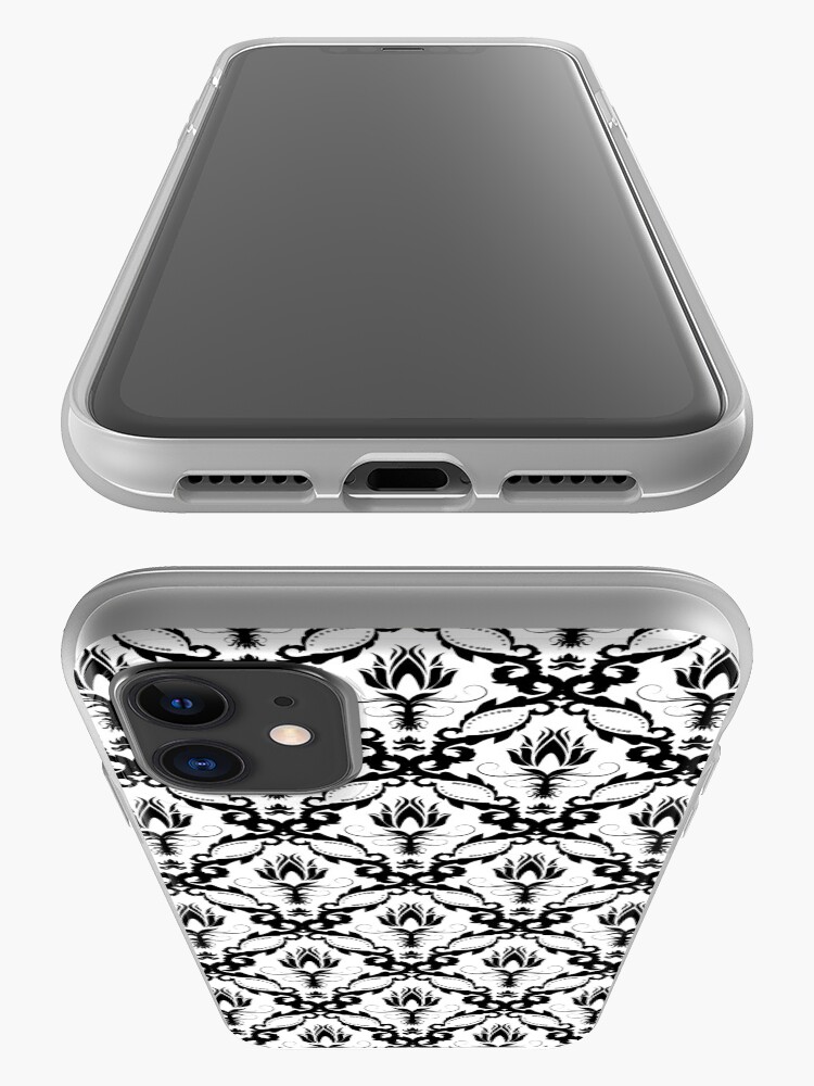 Alternate view of floral damask background iPhone Case & Cover